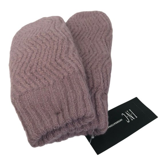 INC International Concepts Knit Mittens Mauve Christmas Gift Free Shipping - Picture 4 of 7